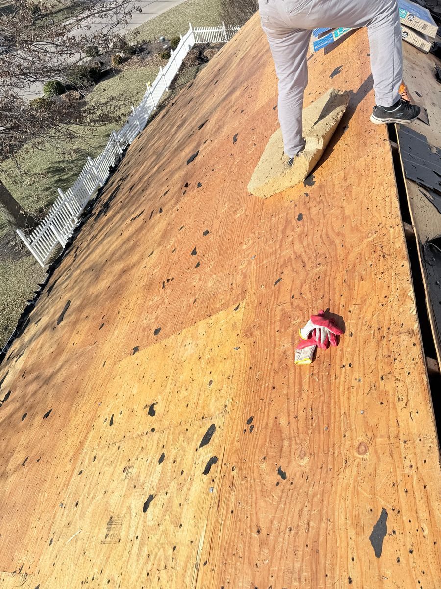 Bare deck — ready for synthetic underlayment