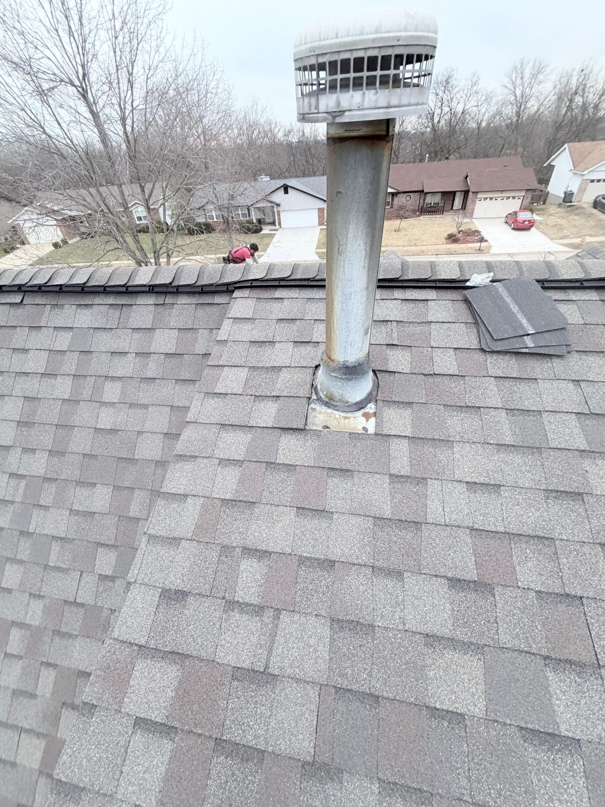 Finished roof + vent pipes