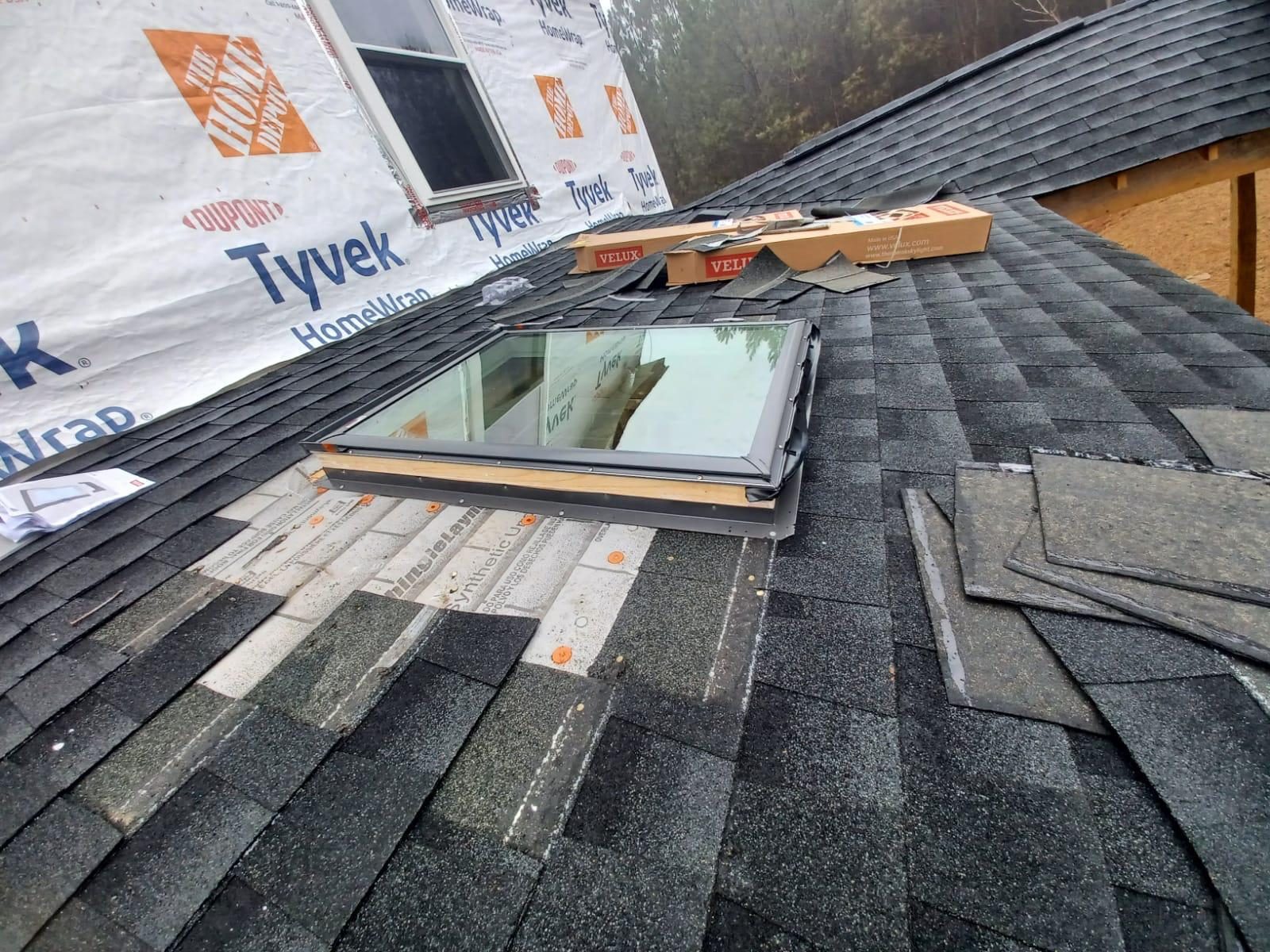 VELUX skylight installation